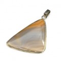 Кулон с агатом " Грация " 34*44мм.