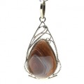 Кулон с агатом ботсвана 27*48мм.