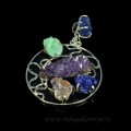 Кулон из самоцветов 45*65мм.