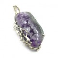 Кулон с аметистом 29*50мм.
