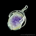 Кулон с аметистом 40*50мм.