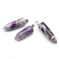 Кулон из аметиста "Пуля" 13*40мм Кулон из аметиста "Пуля" 13*40мм