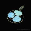 Кулон с бирюзой 31*28мм.