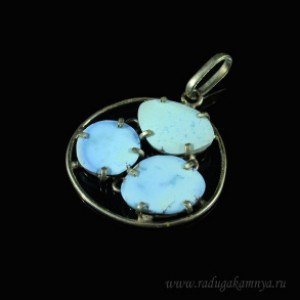 Кулон с бирюзой 31*28мм.