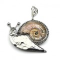 Кулон из аммонита " Улитка " 60*45мм.
