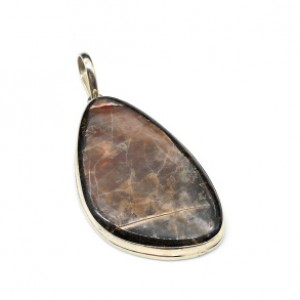 Кулон с аммонитом " Грация " 26*43мм.