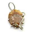 Кулон с аммонитом 23*30мм.