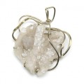 Кулон с горным хрусталем 47*53мм. Кулон с горным хрусталем 47*53мм.
