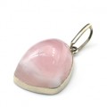 Кулон розовый кварц " Грация " 19*30мм.