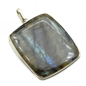 Кулон с лабрадором " Прямоугольник " 34*40мм.