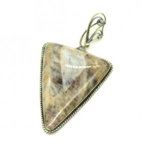 Кулон солнечный камень 40*55мм.