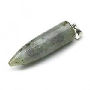 Кулон из лабрадорита "Пуля" 13*40мм