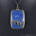 Кулон лазурит 31*42мм.