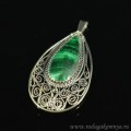 Кулон малахит, 25*48мм. Кулон малахит, 25*48мм.
