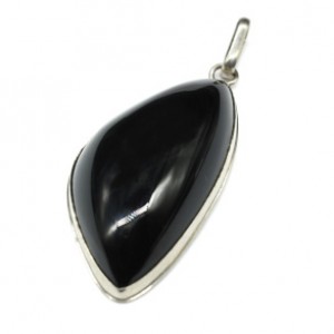 Кулон обсидиан радужный " Грация " 21*38мм