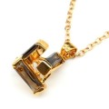 Кулон женский "Пирамида" из раухтопаза