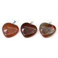 Кулон из сердолика "Сердце" 40*40мм