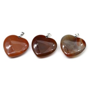 Кулон из сердолика "Сердце" 40*40мм Кулон из сердолика "Сердце" 40*40мм