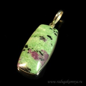 Кулон из цоизита (нат.), 20*44мм