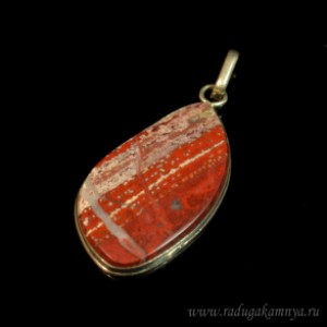 Кулон яшма грация, 52*68мм.