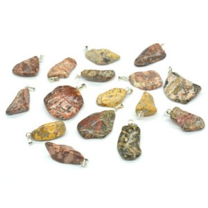 Кулон из яшмы леопардовой