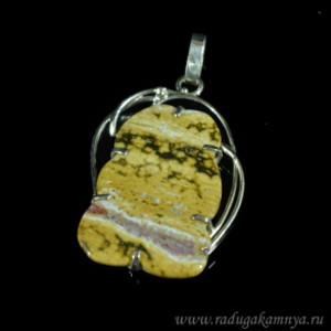 Кулон с яшмой океанической 29*43мм.