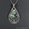 Кулон серафинит 57х21мм
