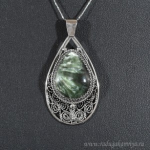 Кулон серафинит 57х21мм