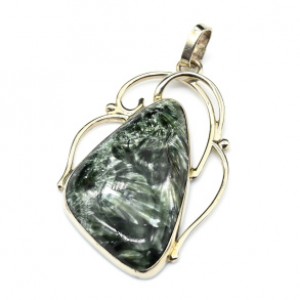 Кулон серафинит " Грация " 29*43мм.
