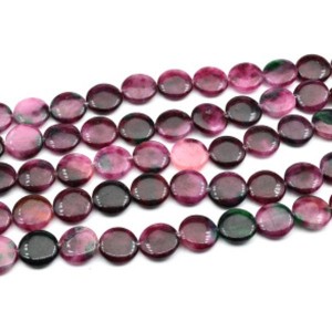 Бусины из турмалина искусственного круг 20мм, 40см, 19 бусин