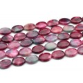 Бусины из турмалина искусственного овал 18*25мм, 40см, 16 бусин