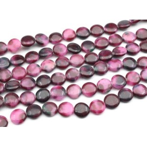 Бусины из турмалина искусственного круг 15мм, 39см, 24 бусины