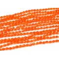 Бусины из циркона капля гр.3*5мм цвет оранжевый, 46,5см, 100 бусин Бусины из циркона капля гр.3*5мм цвет оранжевый, 46,5см, 100 бусин