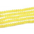 Бусины из циркона рондель гр.10мм цвет желтый, 53см, 67 бусин Бусины из циркона рондель гр.10мм цвет желтый, 53см, 67 бусин