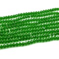 Бусины из циркона рондель гр.10мм цвет зеленый, 51см, 67 бусин Бусины из циркона рондель гр.10мм цвет зеленый, 51см, 67 бусин