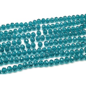 Бусины из циркона рондель гр.10мм цвет мурена, 56см, 67 бусин