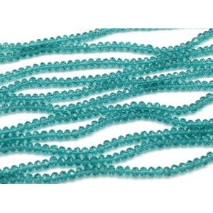 Бусины из циркона рондель гр.4мм цвет мурена, 43см, 129 бусин