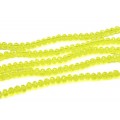 Бусины из циркона рондель гр.6мм цвет желтый, 41см, 92 бусины Бусины из циркона рондель гр.6мм цвет желтый, 41см, 92 бусины