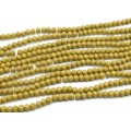 Бусины из циркона рондель гр.6мм цвет олива, 42см, 92 бусины Бусины из циркона рондель гр.6мм цвет олива, 42см, 92 бусины