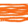 Бусины из циркона рондель гр.8мм цвет оранжевый, 42см, 68 бусин