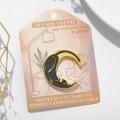 Значок-оберег "Лунный кот", цвет чёрный, цвет золотистый Значок-оберег "Лунный кот", цвет чёрный, цвет золотистый