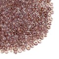 Бисер Чехия, 10 размер, арт. 38117 прозрачный, цветное отверстие, коричневые тона, 10 грамм/упаковка