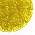 Бисер Чехия прозрачный, перламутровый, жёлтые тона, размер 10, арт. 86010, 10 грамм