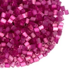 Сатиновая Рубка Китай, цвет Темно-розовый, размер 11 (2 мм) 30 грамм/упаковка