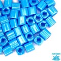 Бисер TOHO CUBE 4 мм цвет 43 голубой непрозрачный Япония 5 граммов