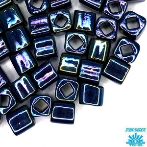 Бисер TOHO CUBE 4 мм цвет 88 сине-фиолетовый ирис Япония 5 граммов