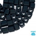 Бисер TOHO CUBE 4 мм цвет 49f чёрный матовый Япония 5 граммов