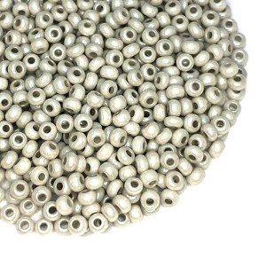 Бисер Чехия  непрозрачный, серые тона, 10 размер, артикул 16249, 10 грамм