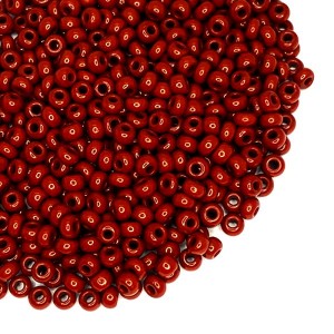 Бисер Чехия натуральный  непрозрачный, размер 10, арт. 13600, коричневые тона, 10 гр