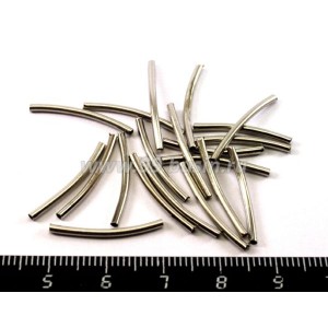 Трубочка 20*1.5 мм, гладкая цвет никель 20 шт/упак